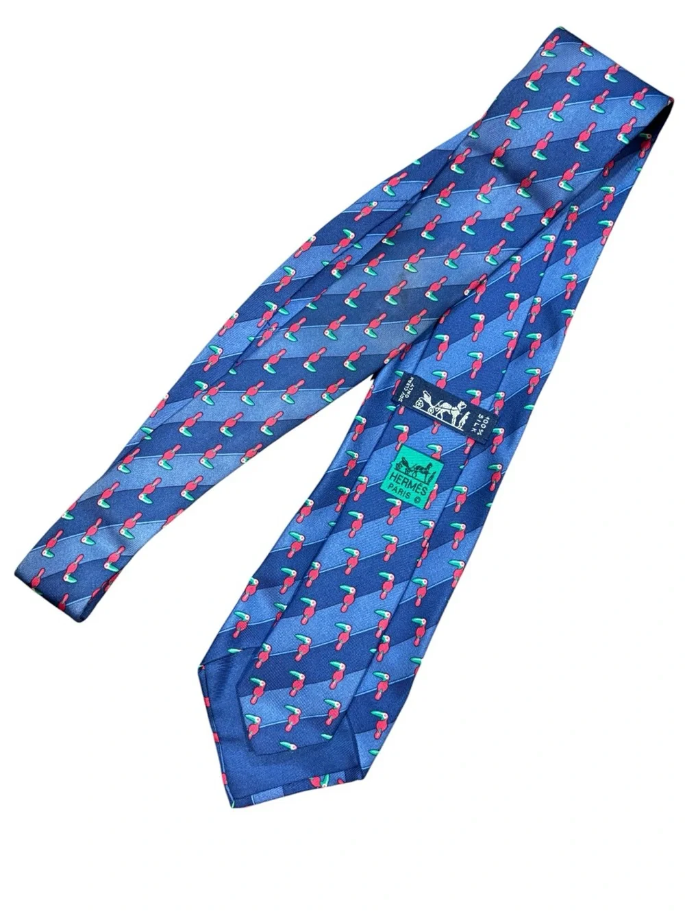 HERMÈS silk tie